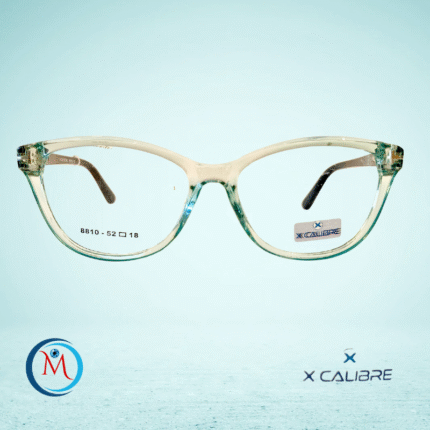 X Calibre Shell trasparent green cat eye Frame